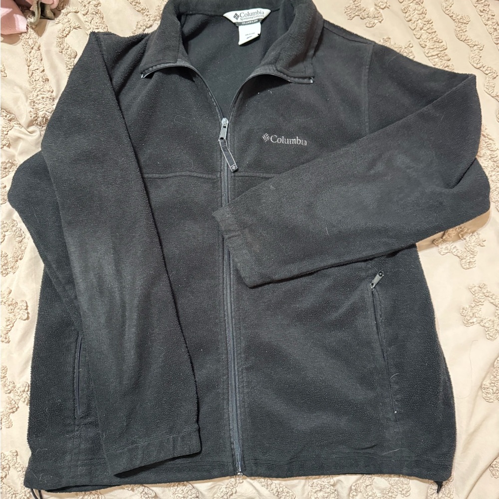 Columbia Charcoal Full-Zip Fleece Jacket